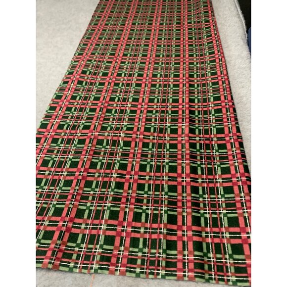 Vintage Concord Fabrics Plaid Cotton Fat Quarter 18x22 Red & Green Print Sewing - Picture 3 of 9